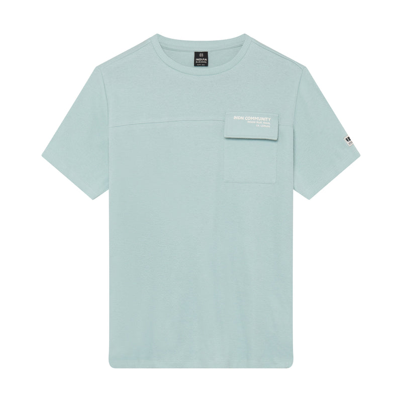 Jongens Loose Fit T-Shirt Pocket van Indian Blue Jeans in de kleur Ether in maat 176.