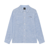 Indian Blue Jeans Shirt Linen LS Stripe