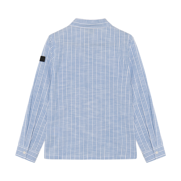 Indian Blue Jeans Shirt Linen LS Stripe