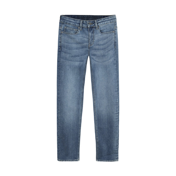Jongens Straight Fit Blue Jeans van Indian Blue Jeans in de kleur Medium Denim in maat 176.