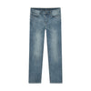Jongens Wide Straight Fit Blue Jeans van Indian Blue Jeans in de kleur Used Medium Denim in maat 176.