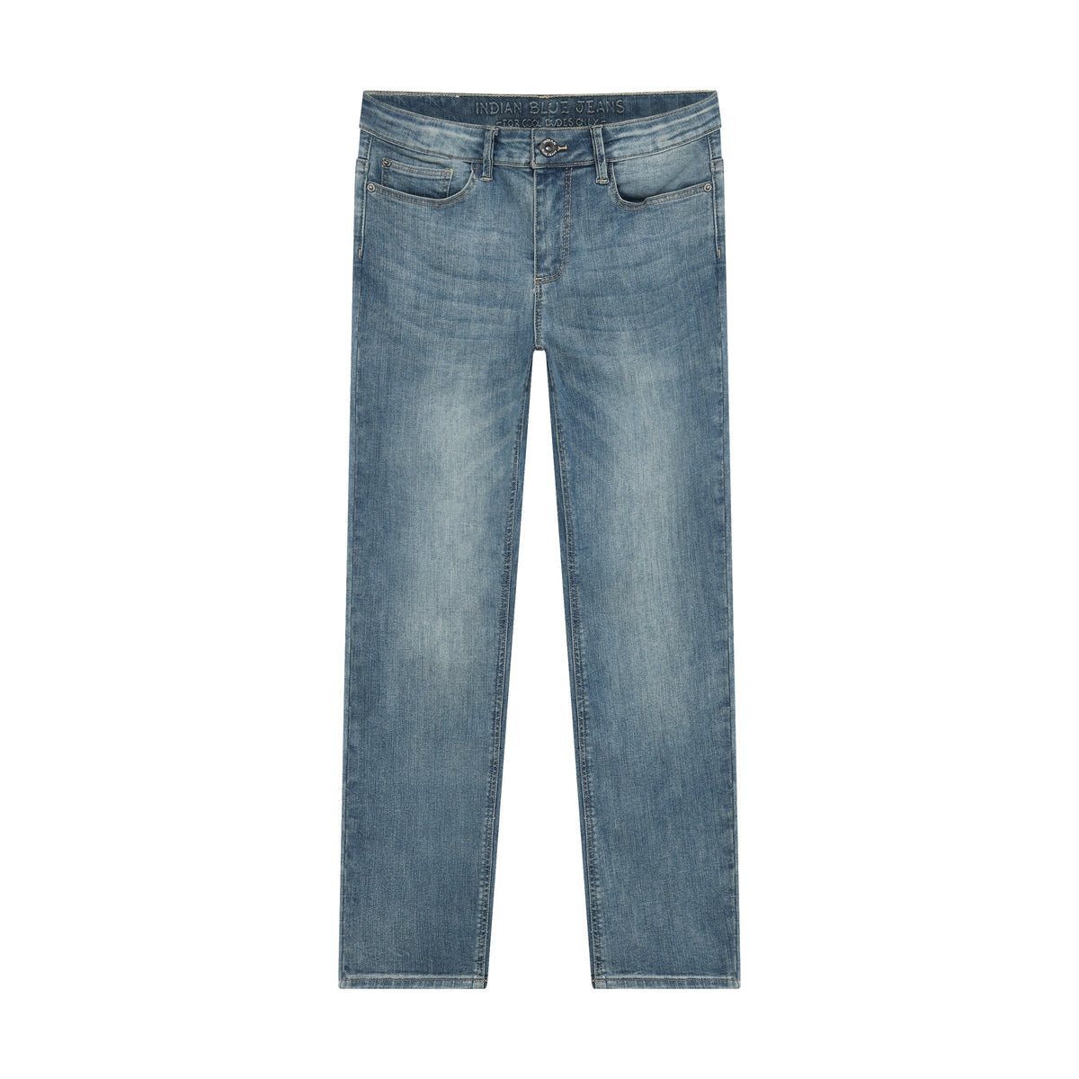 Indian Blue Jeans Wide Straight Fit Blue Jeans