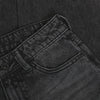 Jongens Wide Loose Fit Black Jeans van Indian Blue Jeans in de kleur Black Denim in maat 176.