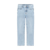 Jongens Wide Loose Fit Blue Jeans van Indian Blue Jeans in de kleur Light Denim Blue in maat 176.