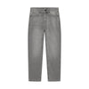 Jongens Baggy Straight Fit Grey Jeans van Indian Blue Jeans in de kleur Used Grey Denim in maat 176.
