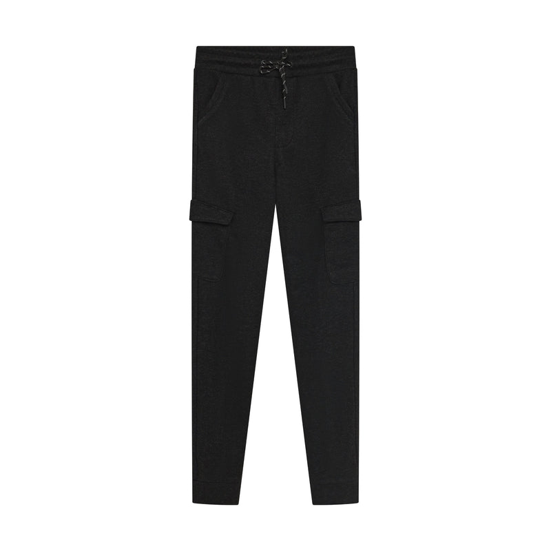 Jongens Jogpant Cargo Check  van Indian Blue Jeans in de kleur Antra Ash in maat 176.