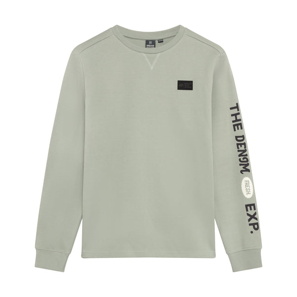 Jongens T-Shirt LS AW Sleeve van Indian Blue Jeans in de kleur Dust Green  in maat 176.