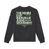 Jongens Sweater Chest and Backprint van Indian Blue Jeans in de kleur Antra Ash in maat 176.