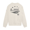Jongens Loose Fit Sweat Indian Brushed van Indian Blue Jeans in de kleur Sand Melange in maat 176.
