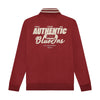 Jongens Zipper Jacket Contrast Sleeve van Indian Blue Jeans in de kleur Soft Bordeaux in maat 176.