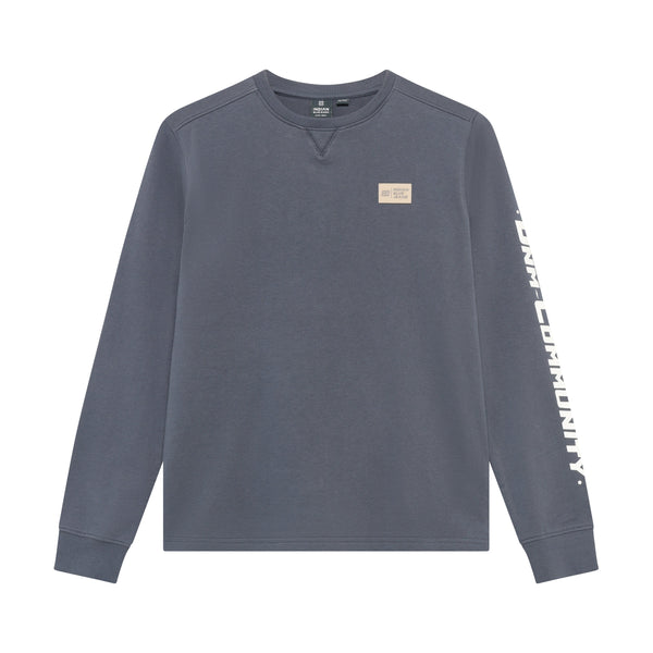 Jongens T-Shirt LS AW Sleeve van Indian Blue Jeans in de kleur Mid Grey in maat 176.