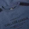 Jongens Sweater Indian Blue Brushed van Indian Blue Jeans in de kleur Washed Mid Blue in maat 176.