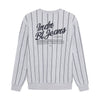 Jongens Loose Fit Sweat Stripe van Indian Blue Jeans in de kleur Fresh Grey Melange in maat 176.