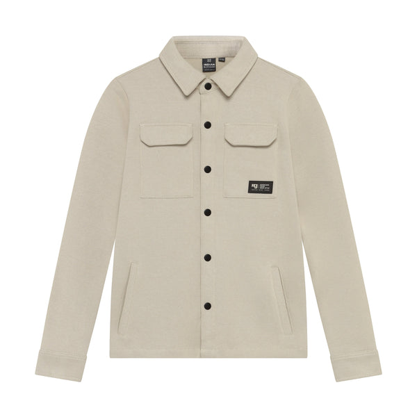 Jongens Shirt Jacket Rib van Indian Blue Jeans in de kleur Pale Sand  in maat 176.