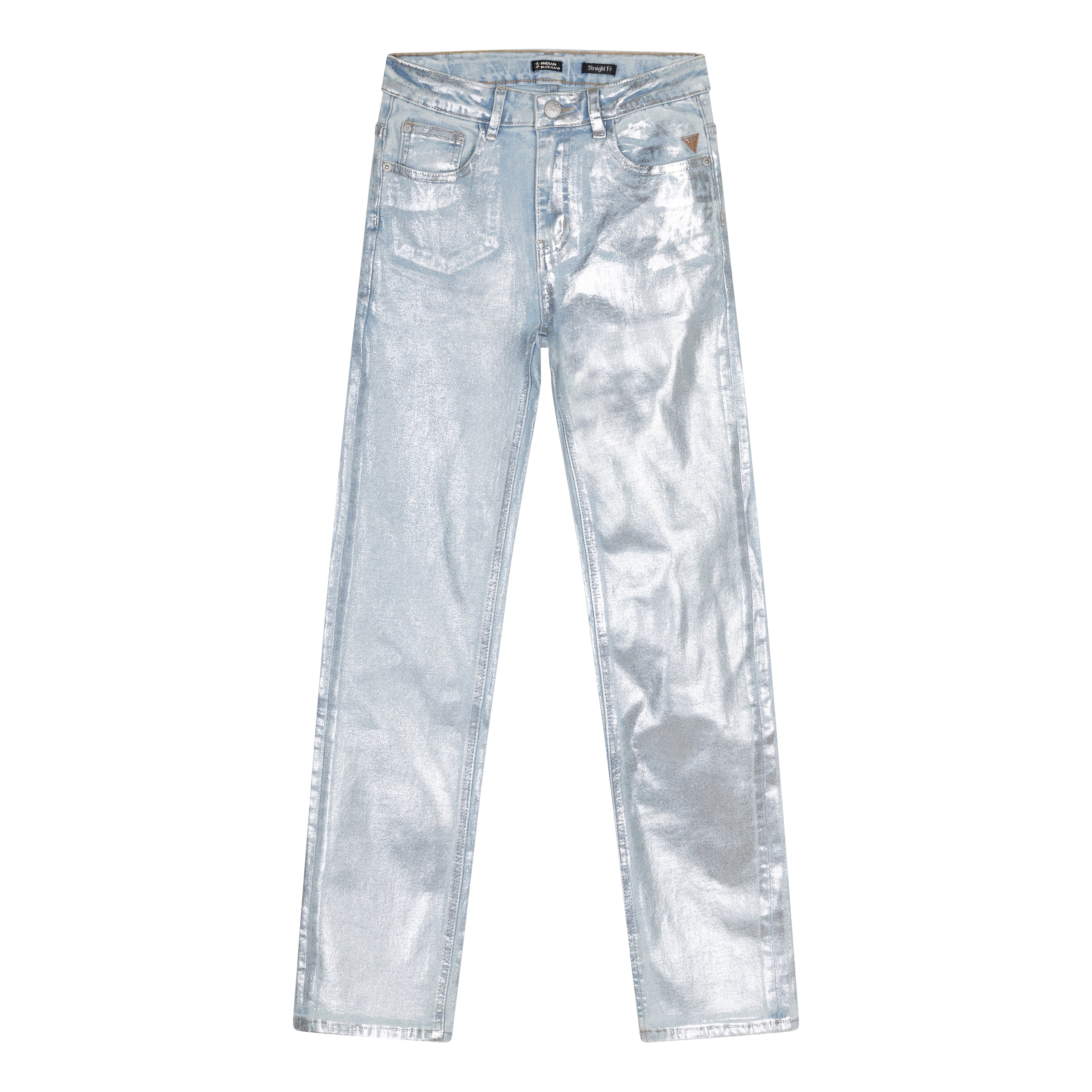 Indian Blue Jeans Jeans Straight Fit Silv. Coated