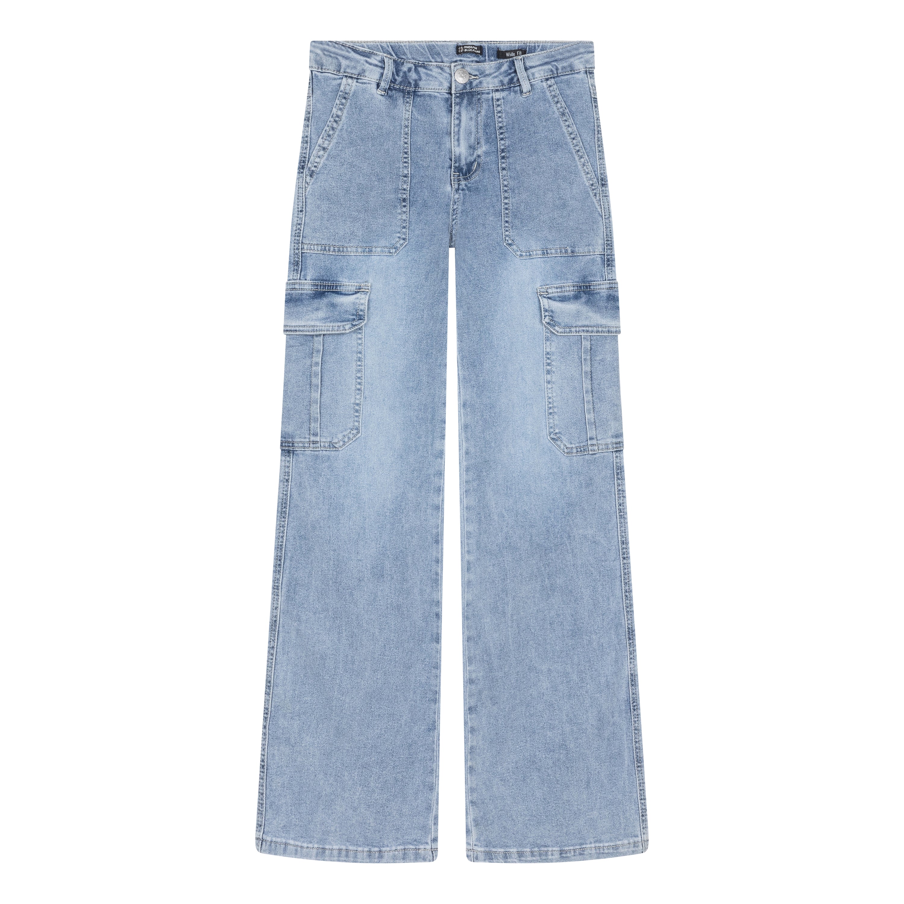 Indian Blue Jeans Cargo Denim Wide Fit