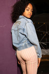Indian Blue Jeans Denim Jacket Embroidery