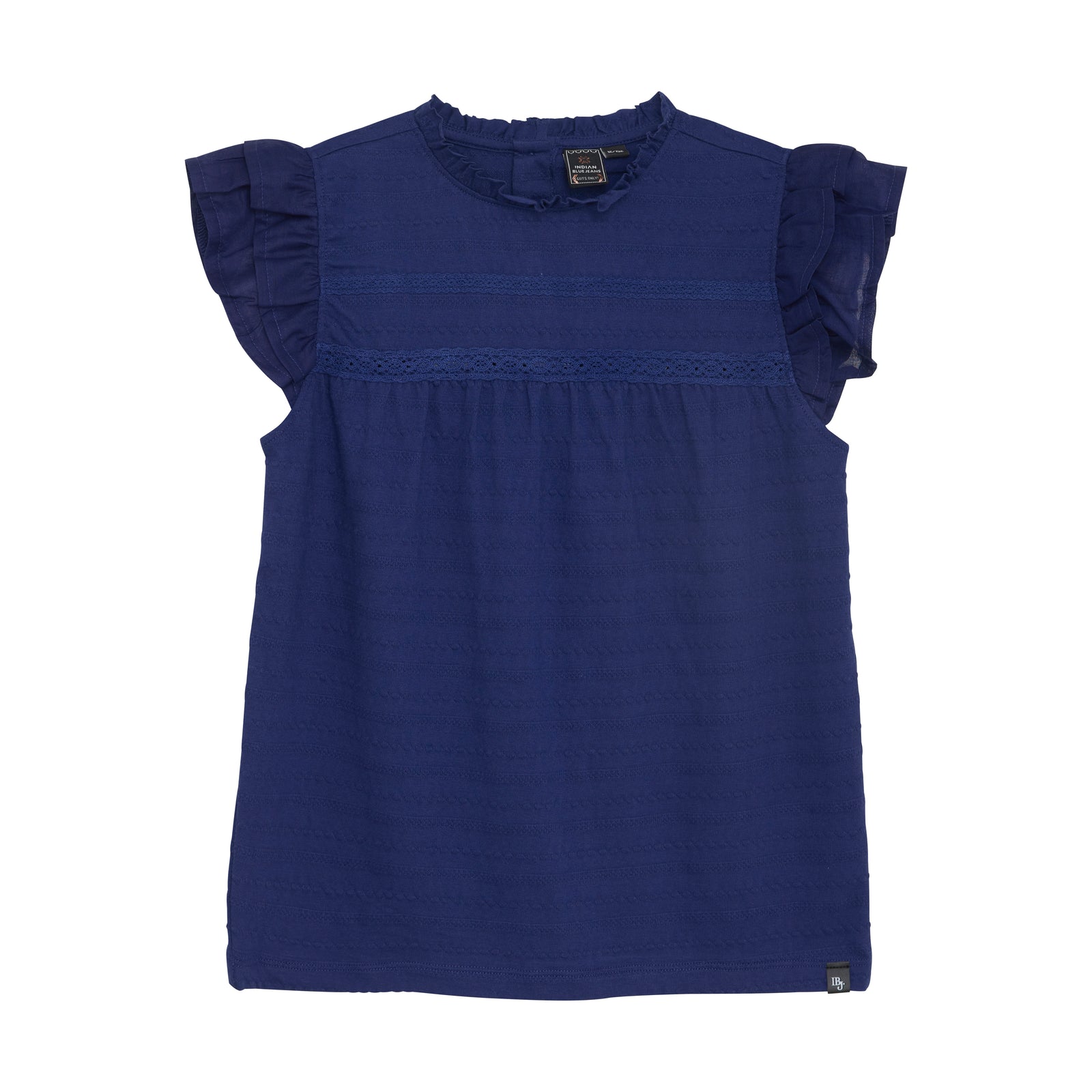 Indian Blue Jeans Shirt Ruffle