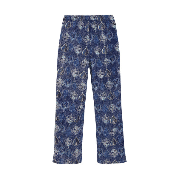 Indian Blue Jeans Wide Pants Leafprint