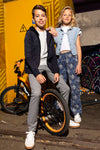 Indian Blue Jeans Wide Pants Leafprint