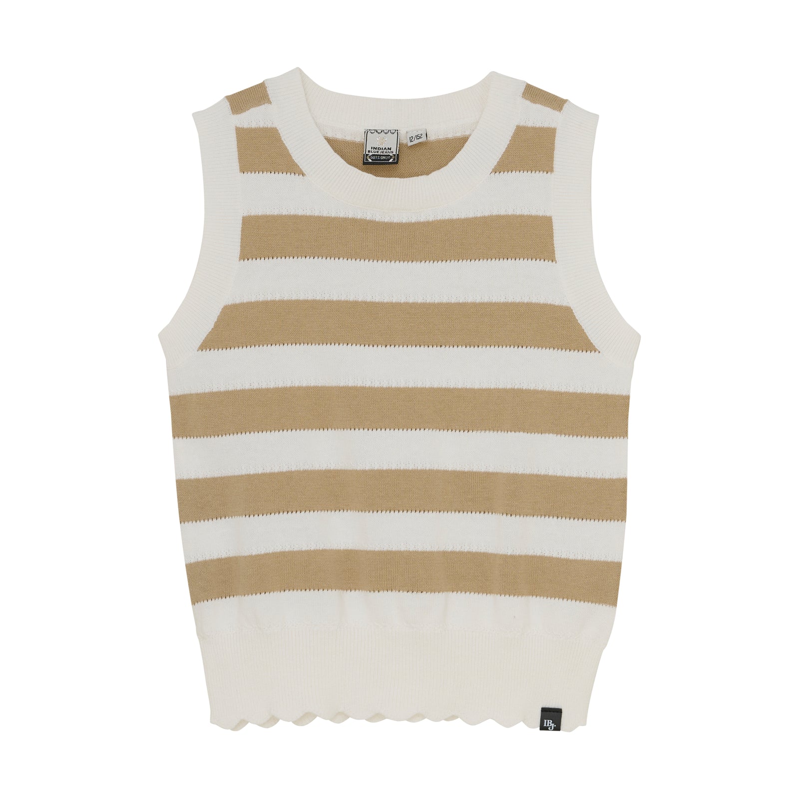 Indian Blue Jeans Knitted Singlet Striped