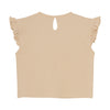 Indian Blue Jeans Ruffle Sleeve Cropped Top