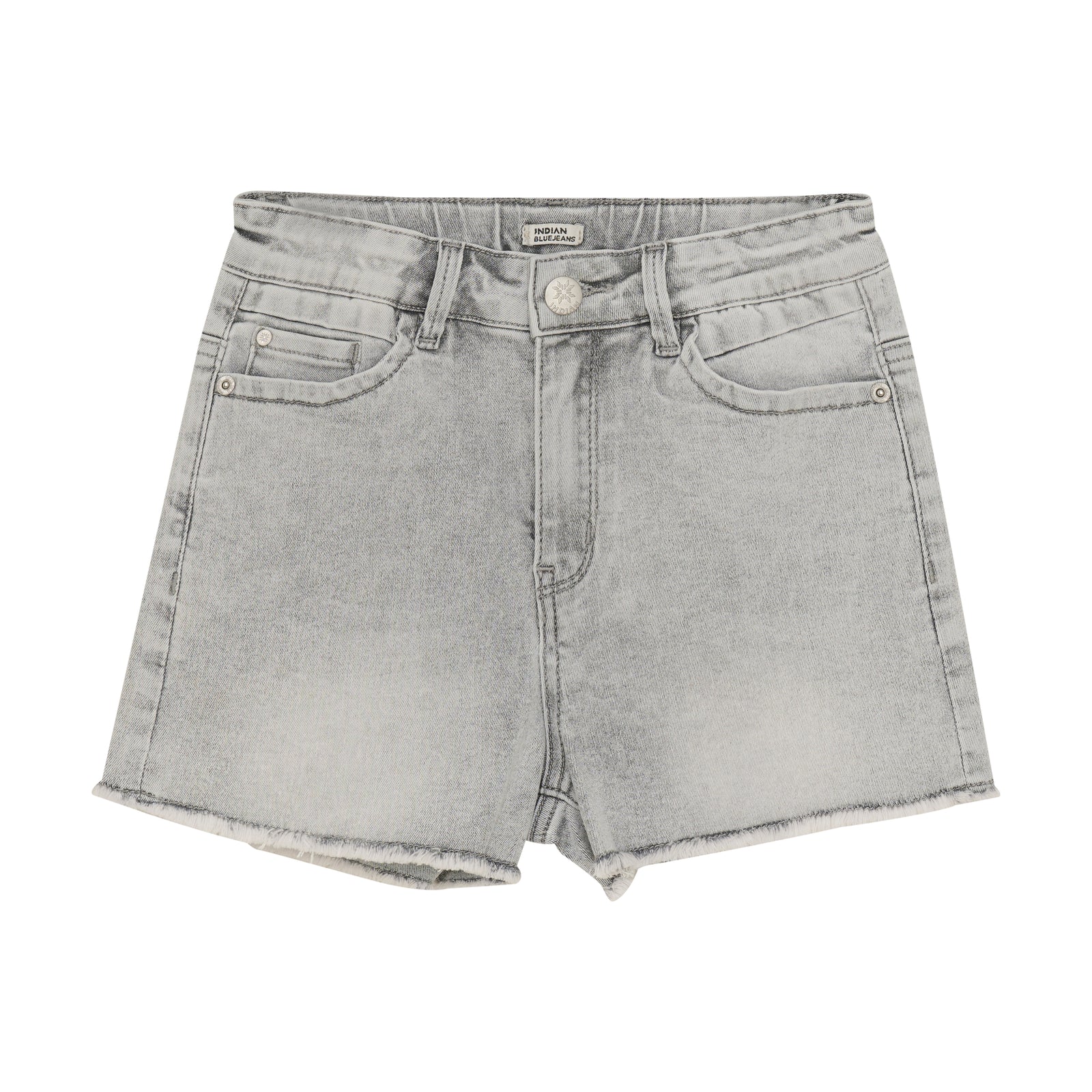 Indian Blue Jeans Denim Shorts Wide Grey