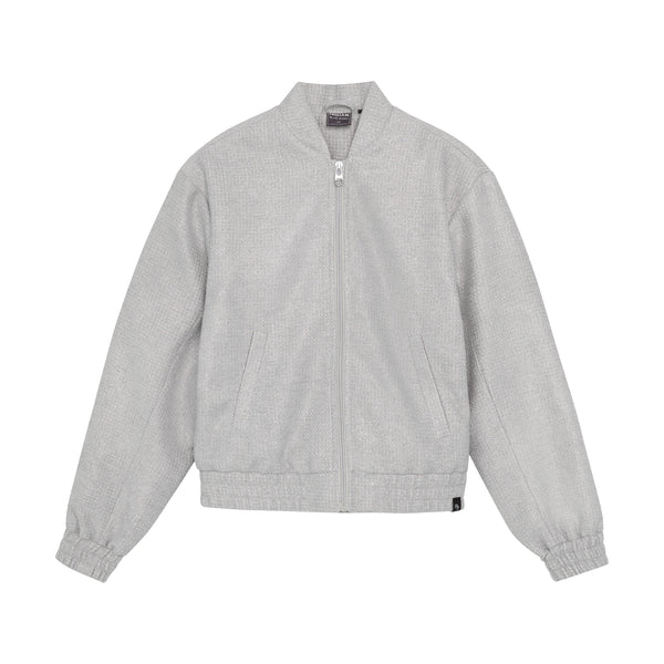 Meisjes Tweed Bomber  van Indian Blue Jeans in de kleur Silver in maat 176.