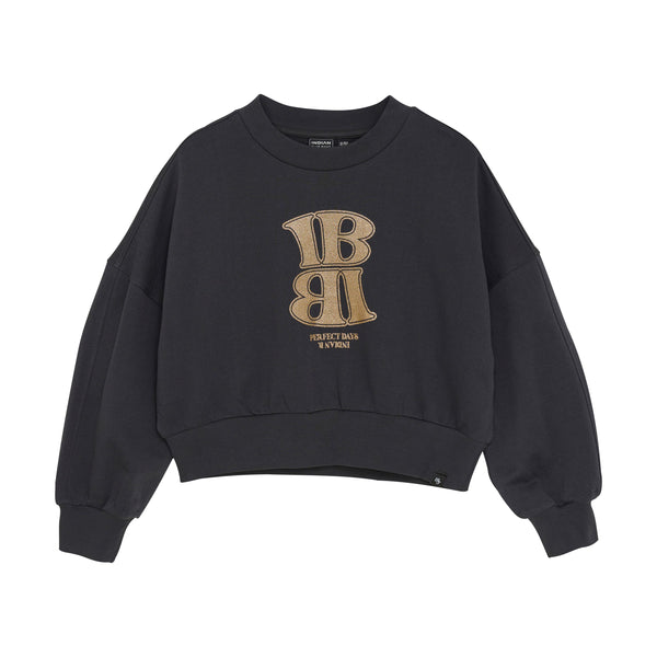Meisjes Sweater Lava Dye  van Indian Blue Jeans in de kleur Phantom in maat 176.