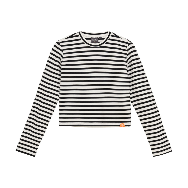 Meisjes Longsleeve  Stripe van Indian Blue Jeans in de kleur Black  in maat 176.