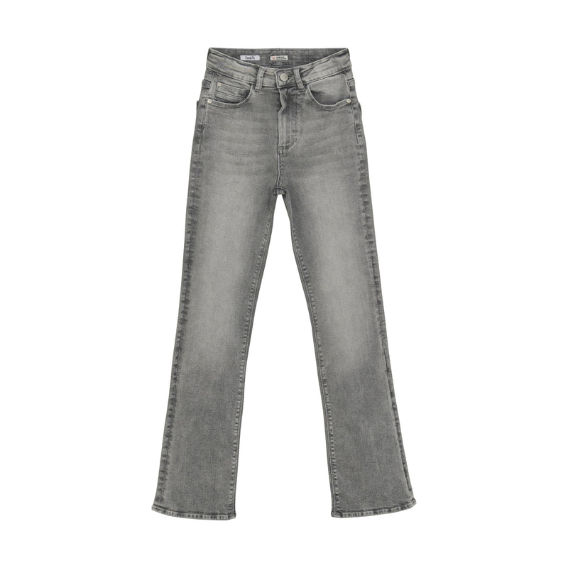 Meisjes Wide Staight Fit Grey  van Indian Blue Jeans in de kleur Light Grey Denim in maat 176.