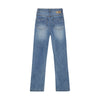 Meisjes Wide Straight Fit  van Indian Blue Jeans in de kleur Medium Denim in maat 176.