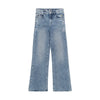 Meisjes Wide Fit Medium Denim  van Indian Blue Jeans in de kleur Medium Denim in maat 176.