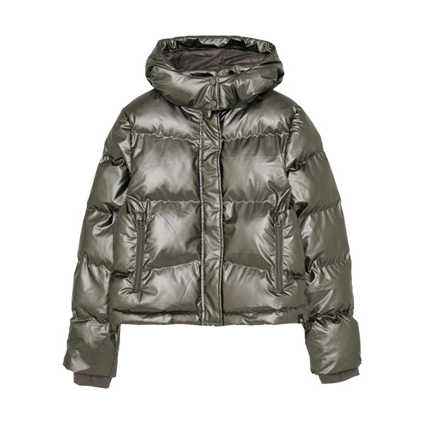 Meisjes Metallic Jacket  van Indian Blue Jeans in de kleur Pale Gold in maat 176.