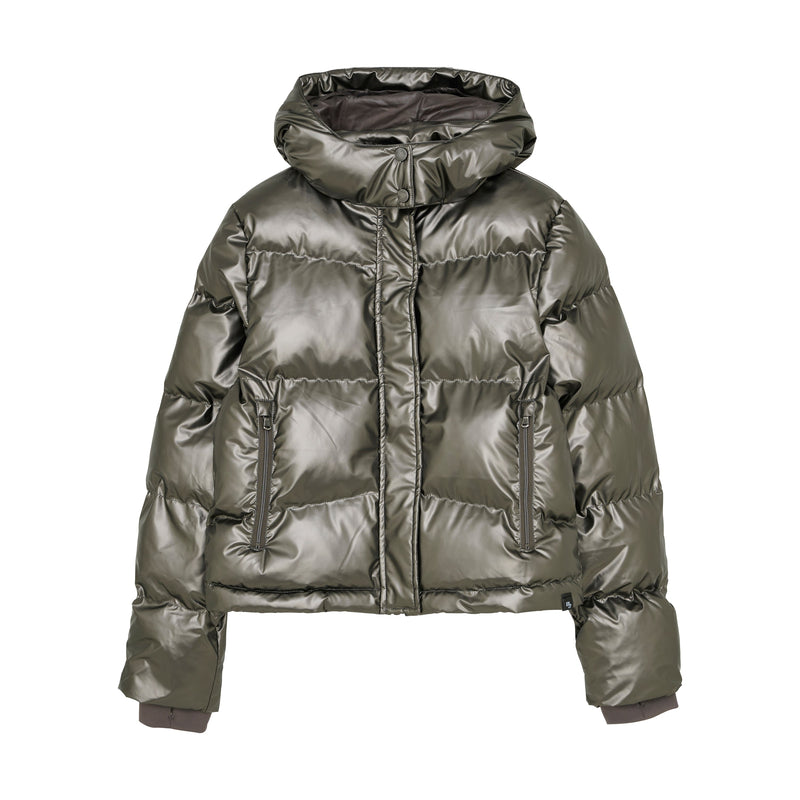 Meisjes Metallic Jacket  van Indian Blue Jeans in de kleur Pale Gold in maat 176.