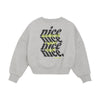 Meisjes Sweater Glitterprint van Indian Blue Jeans in de kleur Dove in maat 176.