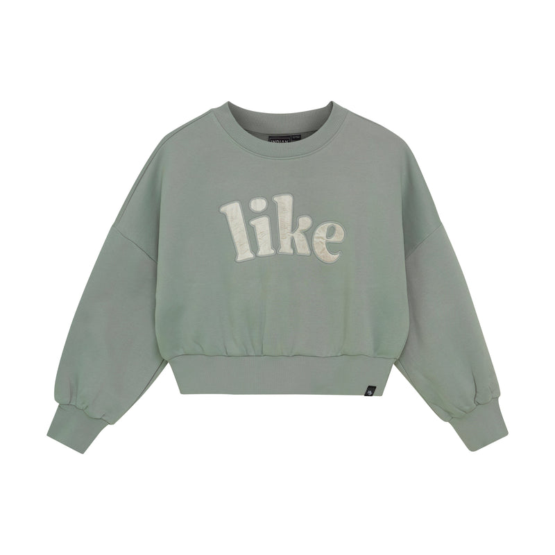 Meisjes Sweater Satin van Indian Blue Jeans in de kleur Iceberg Green in maat 176.