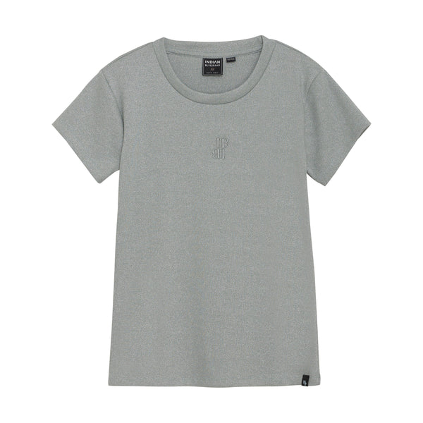 Meisjes T-shirt Metallic  van Indian Blue Jeans in de kleur Iceberg Green in maat 176.