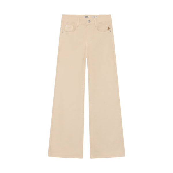 Meisjes Wide Fit Stretch Twill van Indian Blue Jeans in de kleur Sandshell in maat 176.