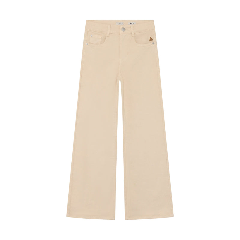 Meisjes Wide Fit Stretch Twill van Indian Blue Jeans in de kleur Sandshell in maat 176.