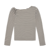 Indian Blue Jeans Longsleeve Offshoulder Stripe