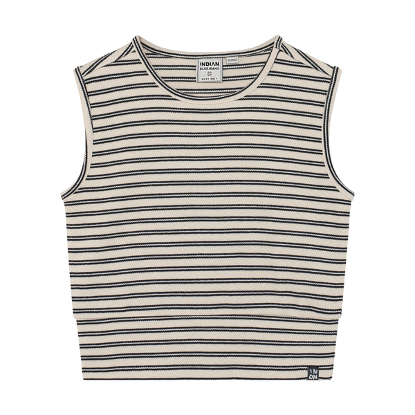 Indian Blue Jeans Cropped Top Stripe