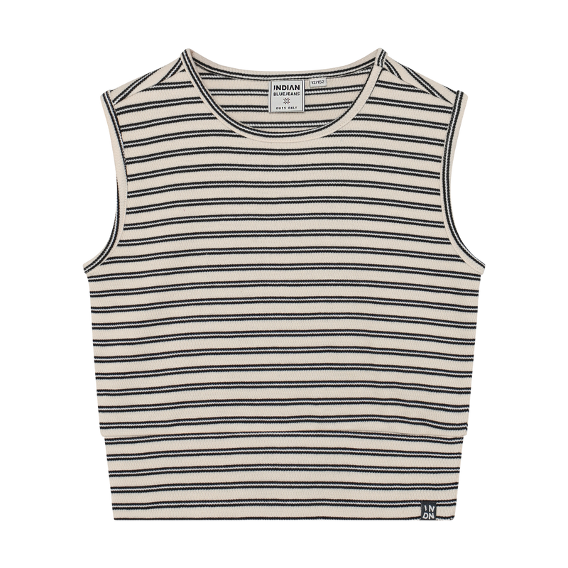 Indian Blue Jeans Cropped Top Stripe