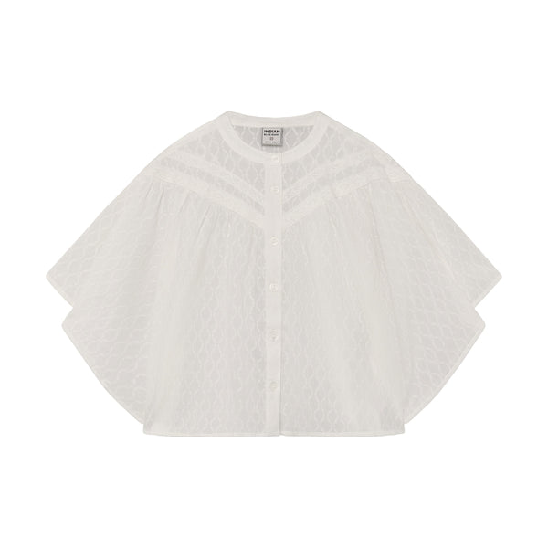 Meisjes Shirt Wide Sleeve van Indian Blue Jeans in de kleur Cloud in maat 176.