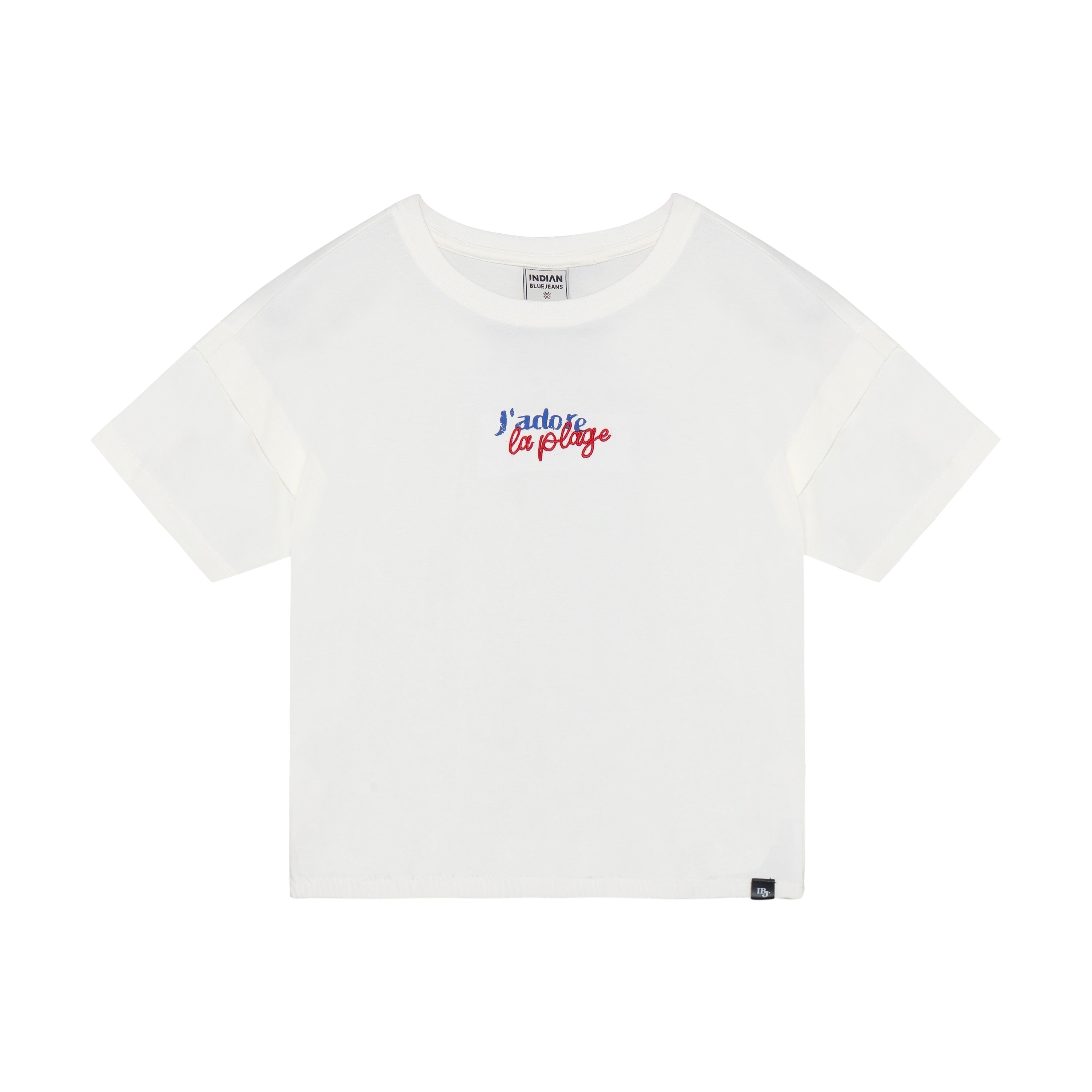 Meisjes T-shirt Plage van Indian Blue Jeans in de kleur Cloud in maat 176.