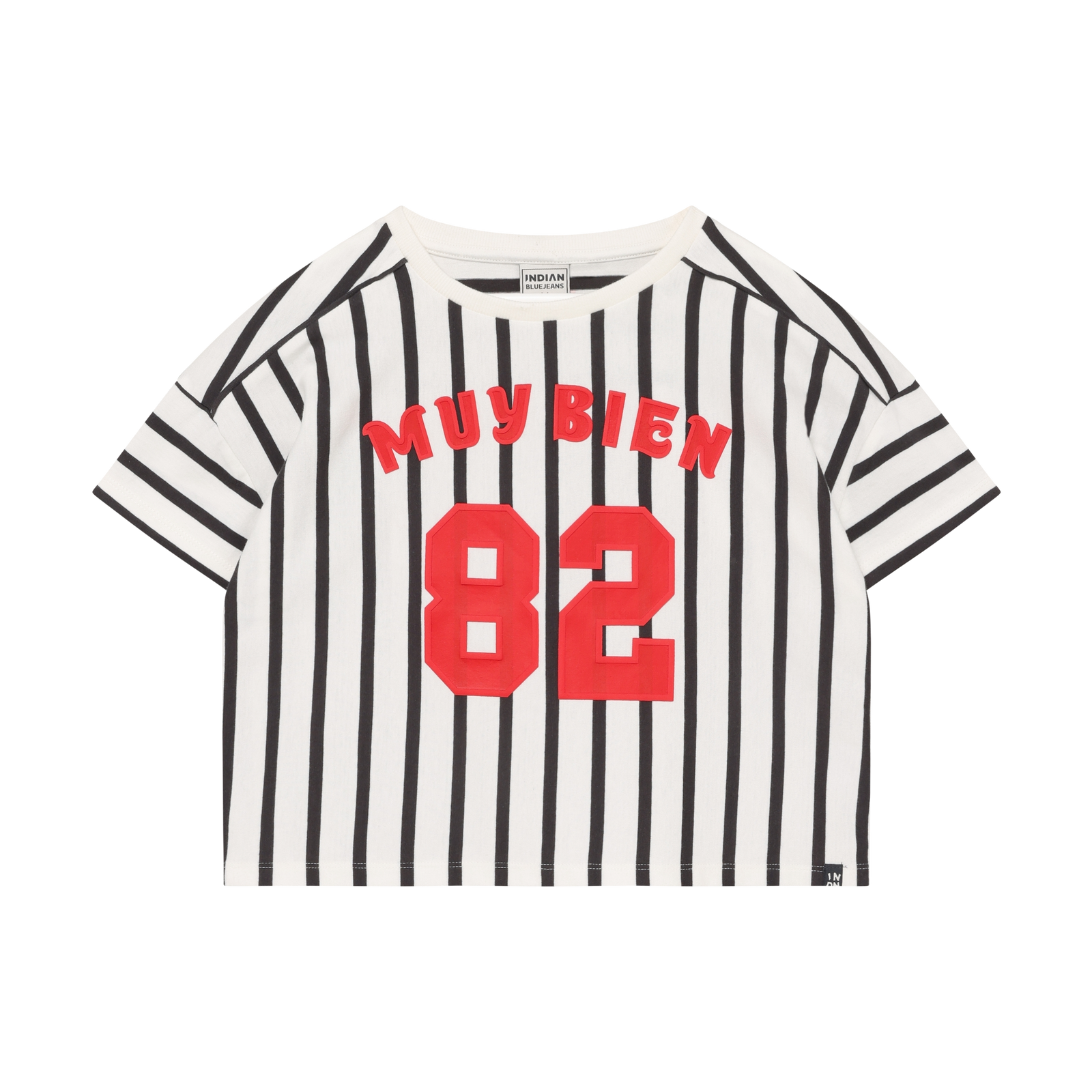 Indian Blue Jeans T-shirt Vertical Stripe