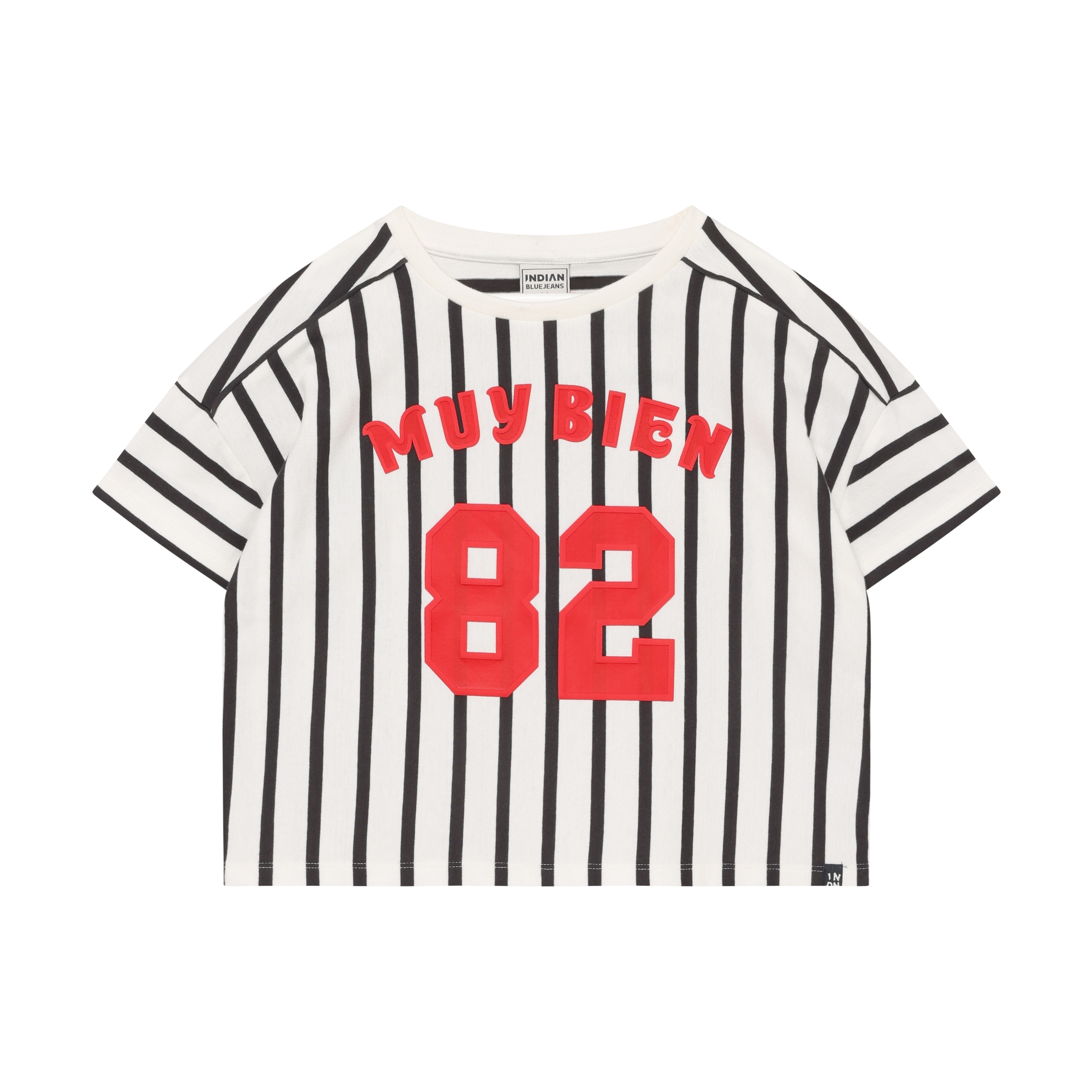 Indian Blue Jeans T-shirt Vertical Stripe
