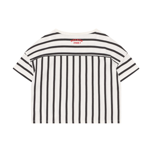 Indian Blue Jeans T-shirt Vertical Stripe