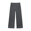 Meisjes Extra Wide Fit Grey  van Indian Blue Jeans in de kleur Dark Grey Denim in maat 176.