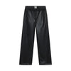 Meisjes Pants Vegan Leather van Indian Blue Jeans in de kleur Black  in maat 176.